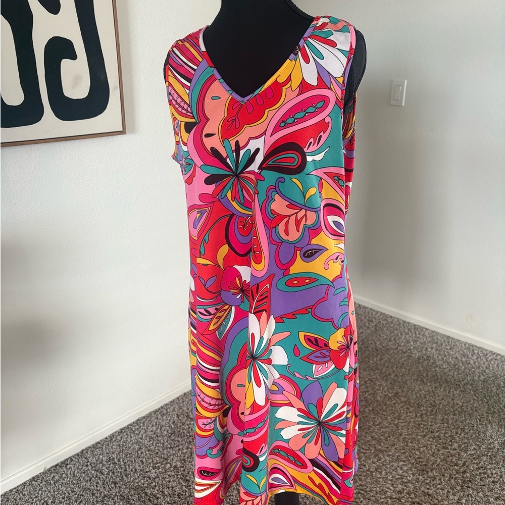 Ronni Nicole Multicolor Floral Dress Hippie Festival Look